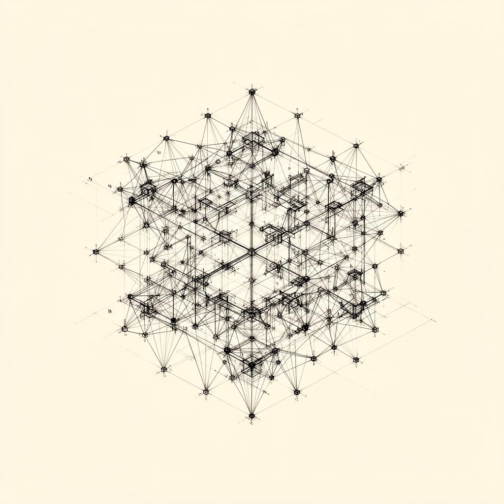 Carbonate operating lattice, interconnected nodes forming a structured AI ontology